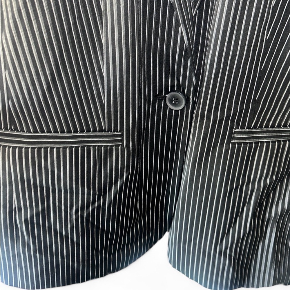 a new day Black Pinstripe Blazer - Picture 3 of 4